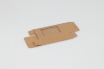 Verpackung für Seifen Kraftpapier mit 100x55x30mm Fenster - 50 Stück