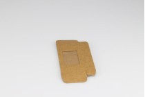 Boîte à savon en papier kraft 95 x 55 x 20 mm avec fenêtre et bords incurvés - 50 pcs Boîte à savon en papier kraft 95 x 55 x 20 mm avec fenêtre et bords incurvés - 50 pcs