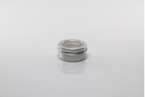 Vasetto in alluminio argentato 50 ml con finestra sul tappo - 12 pz-εικόνα_360