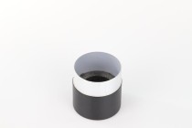 Boîte cylindrique pour flacons 155 x 74 mm en papier de couleur noire