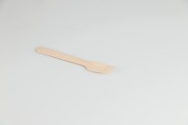 155 mm Holzgabeln in Papiereinzelverpackung - 100 Stk
