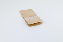 Standbodenbeutel aus Kraftpapier, mit Druckverschluss, Ventil, Sichtfenster - verschließbar (durch Schweißgerät)  100x 60x 200  - 25 Stücke