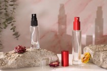 Γυάλινο κυλινδρικό μπουκάλι 15 ml διάφανο με στόμιο PP18