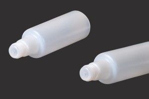 Flacon en plastique de 100 ml, translucide avec écoulement et bouchon-5