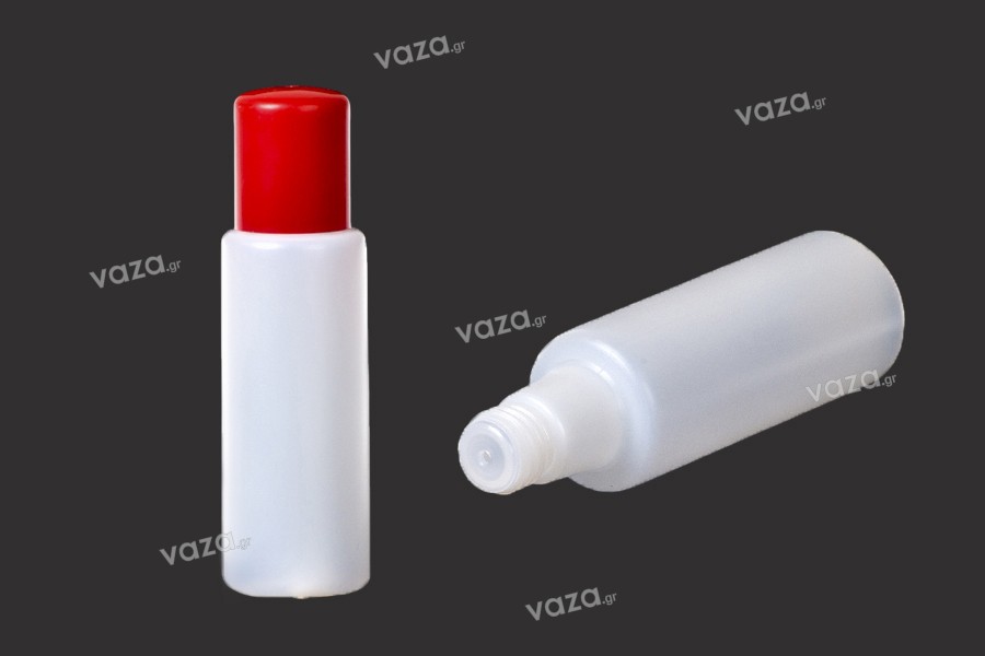 Sac plastic rouge avec motifs pour 1 bouteille 100 pcs