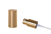 Shiny gold aluminum spray pump for 18/415 bottle neck