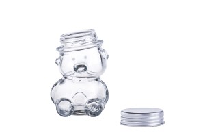 Glas 80ml  mit alu-Deckel - Teddybär-εικόνα_διαστάσεις