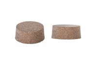 Wide natural conical Cork for jars 30x75/70 mm