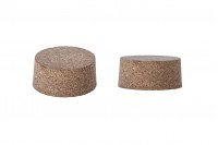 Wide natural conical Cork for jars 30x70/65 mm