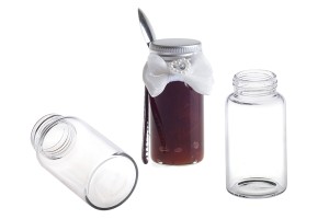 Glasflasche 70 ml mit Aluminium Deckel-6