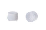 White plastic cap with safety PP24 - 20 pcs
