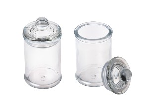 Kleines Glas 150 mit Glas-Deckel und lufdichtem Verschluss-2