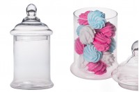 Big glass jar 3000 ml with glass lid for candies and sweets