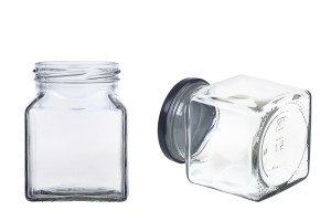 Viereckiges Glas für Marmelade 314 ml T.O 63-εικόνα_διαστάσεις