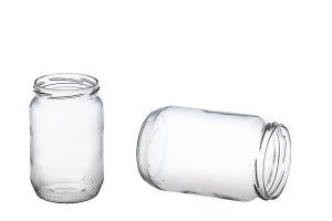 Glas 720 ml Glas, zylindrischer und goldener Deckel mit Flip - für 1 kg Honig * - 25 Stk-2