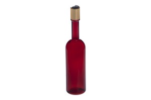 Braune Kunststoffflasche 250ml mit disk top Deckel-bildabmessungen