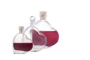 Flasche in einer Herzform für die Hochzeit oder Taufe 50 ml-εικόνα_σύνθεση