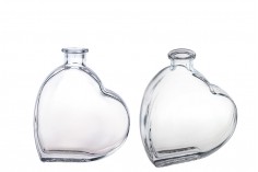 Μπομπονιέρα μπουκαλάκι 200 ml για γάμο σε σχήμα καρδιάς