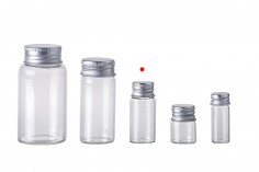 Piccole bottigliette da 10 ml con tappo in alluminio e in confezione da 12 pezzi