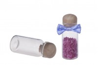 Mini 11ml glass jars for favors with wooden cork stoppers in size 22x50