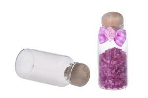 Mini Flaschen für Hochzeit oder Taufe mit Holzkorken 27x58, Verpackungeinheit: 12 Stücke-εικόνα_προϊοντική