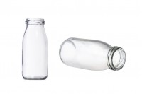 250ml glass bottle for juices, available with straw hole lid