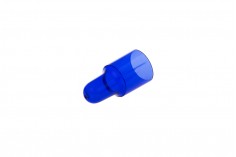 Tappo/coperchio per la pipetta in plastica in 4 colori: marrone, blu, verde e trasparente (per contagocce con tappo in alluminio)