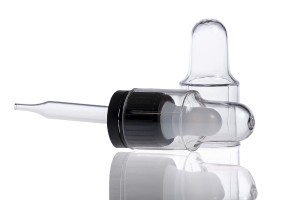 Tappo/coperchio per la pipetta in plastica in 4 colori: marrone, blu, verde e trasparente (per contagocce con tappo in alluminio)-imazh_grup