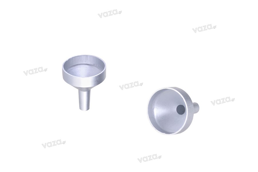 Imbuto di alluminio in color argento opaco – diametro 17 mm (diametro dell'asta 4 mm)