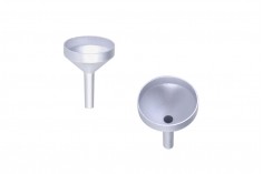 Entonnoir en aluminium argenté MAT - diamètre 25 mm (extrémité 4 mm)