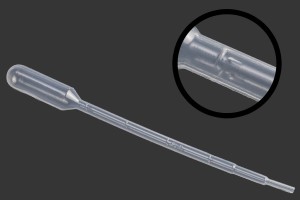 Compte-gouttes en plastique de 1 ml avec graduation - Lot de 100 pièces-2
