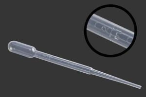 Σταγονόμετρο πλαστικό 2 ml με διαβάθμιση - Συσκευασία 100 τεμαχίων-εικόνα_διαστάσεις