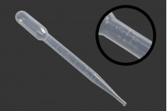 Σταγονόμετρο πλαστικό 3 ml με διαβάθμιση - Συσκευασία 100 τεμαχίων