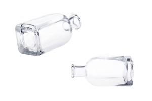 Viereckige Glasflasche 100 ml-2