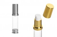 Tubo airless in acrilico per crema da 10 ml.