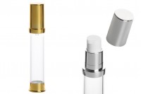 Tubo airless in acrilico per crema da 15 ml.