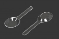 Plastic spoon (PE) 9.1 cm transparent - 24 pcs