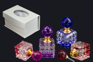 Shishe kristali 8 ml me kapak dhe gjilpërë kristali në 4 ngjyra-εικόνα_σύνθεση