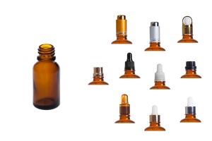 Braunglasflaschen für Ätherische Öle 15ml PP 18-3