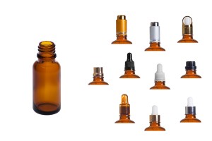 Braunglasflaschen für Ätherische Öle 20ml PP 18-5