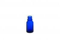 Flacon en verre pour huiles essentielles de 10 ml bleu avec bouche PP18