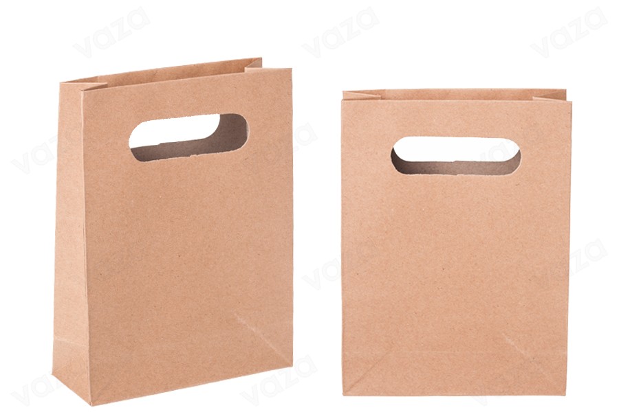 Sac cadeau en papier de couleur marron 150 x 60 x 200 mm Sac cadeau en papier de couleur marron 150 x 60 x 200 mm-photo_produit