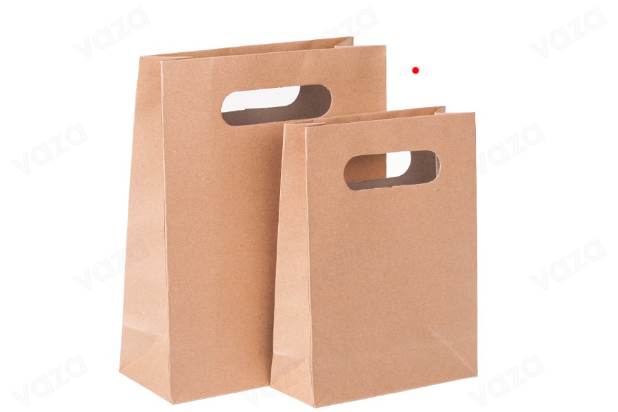 Sac cadeau en papier de couleur marron 150 x 60 x 200 mm Sac cadeau en papier de couleur marron 150 x 60 x 200 mm-