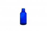 Flacon en verre pour huiles essentielles de 30 ml bleu avec bouchon PP18