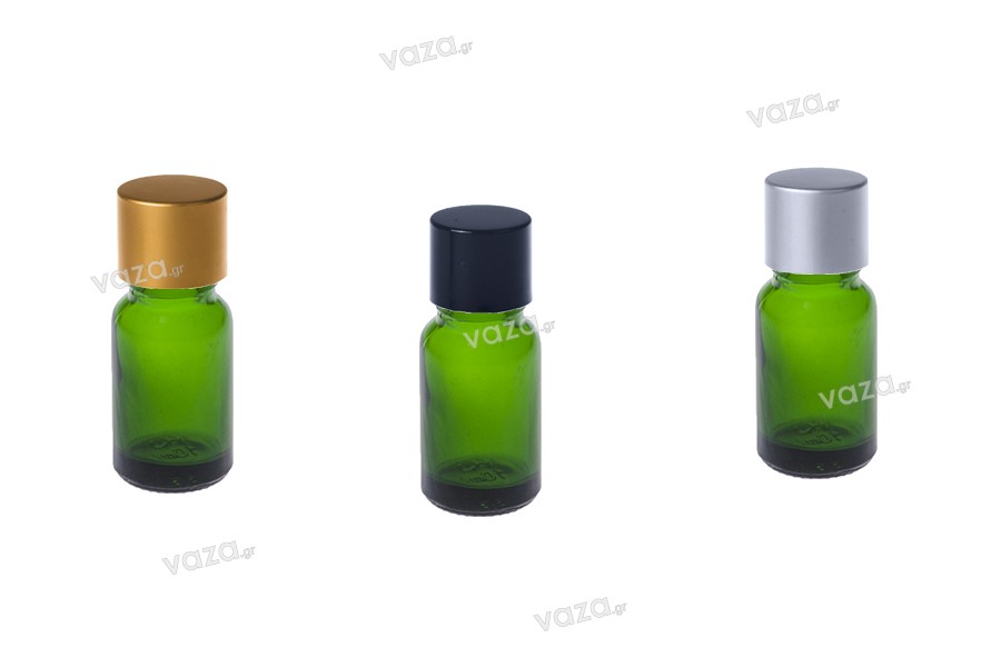10ml green glass bottle for essential oils with PP18 finish