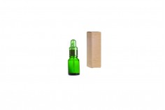 10ml green glass bottle for essential oils with PP18 finish