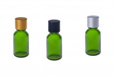 15ml green glass bottle for essential oils with PP18 mouth