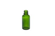 Γυάλινο μπουκαλάκι για αιθέρια έλαια 30 ml πράσινο με στόμιο PP18