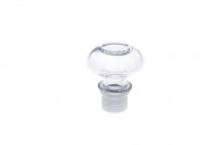 Oval glass stopper-curved f 19.5