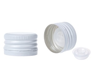 Bouchon en aluminium pré-vissé à débit contrôlé en PP 28 et possibilité d'étanchéité-εικόνα_διαστάσεις